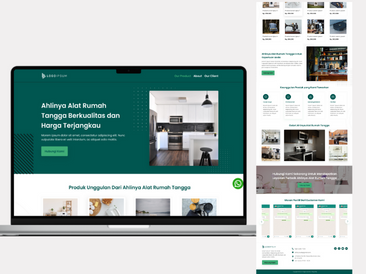 Preview tampilan template website untuk Alat Rumah Tangga V2