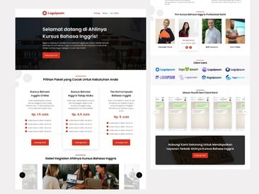 Template Jasa Kursus Bahasa Inggris - Versi 3