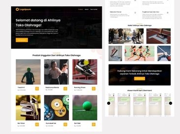 Template Produk Toko Olahraga V3